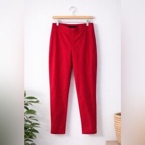 Talbots Red Straight-Leg Pants | Women’s 6 Petite | Stretch Workwear